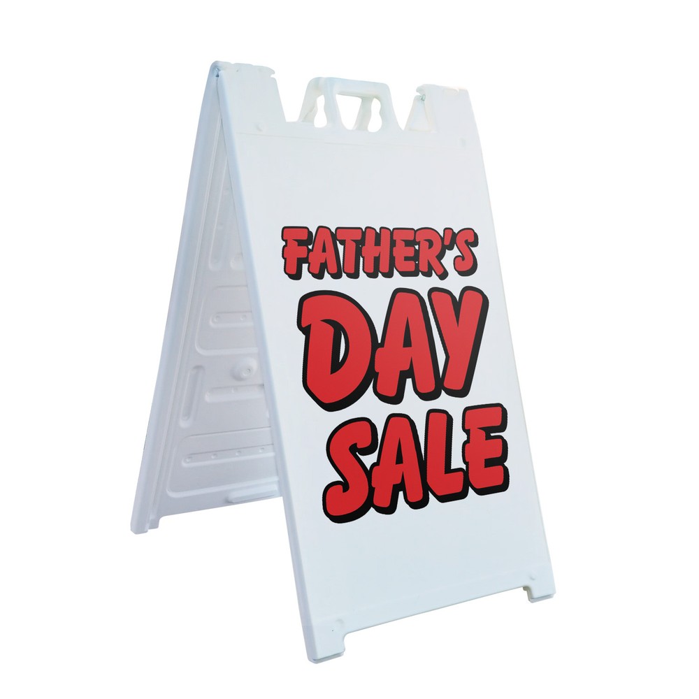 Fathers Day Sale Heavy Duty A-Frame Sidewalk Sign Special Offers Retail Gift Big-image