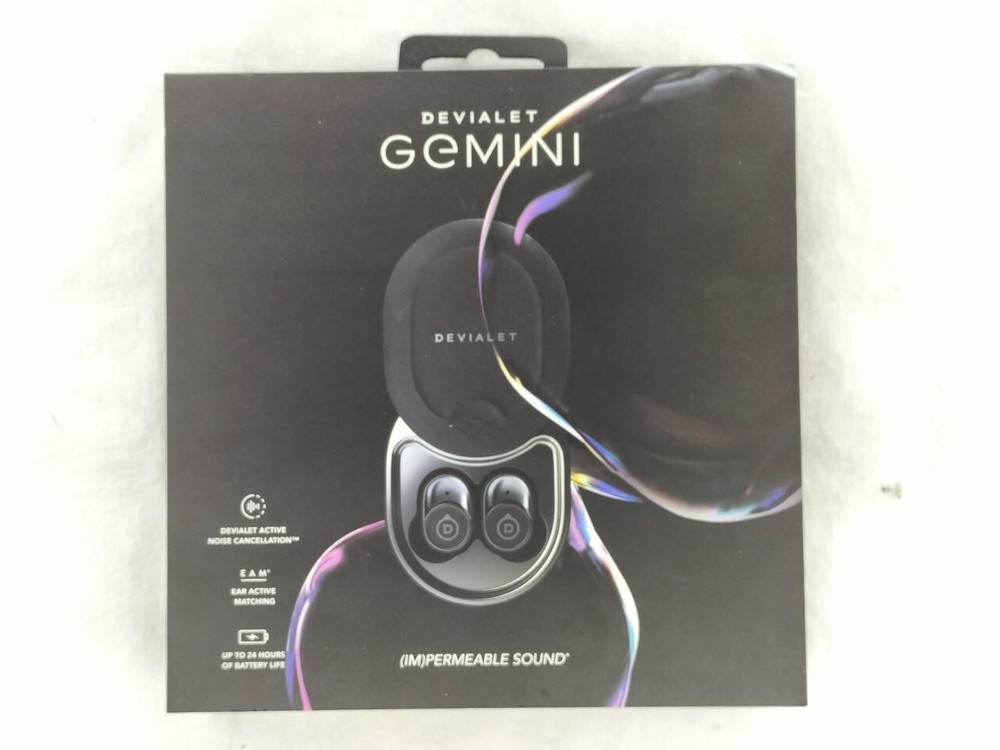 Devialet Gemini TX101 Wireless Bluetooth Earphone Noise Canceling Black w/ Box