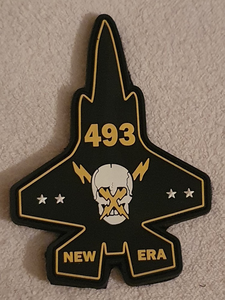 USAF AIRFORCE LAKENHEATH 493 SQN F 35 REAPERS PVC  PATCH