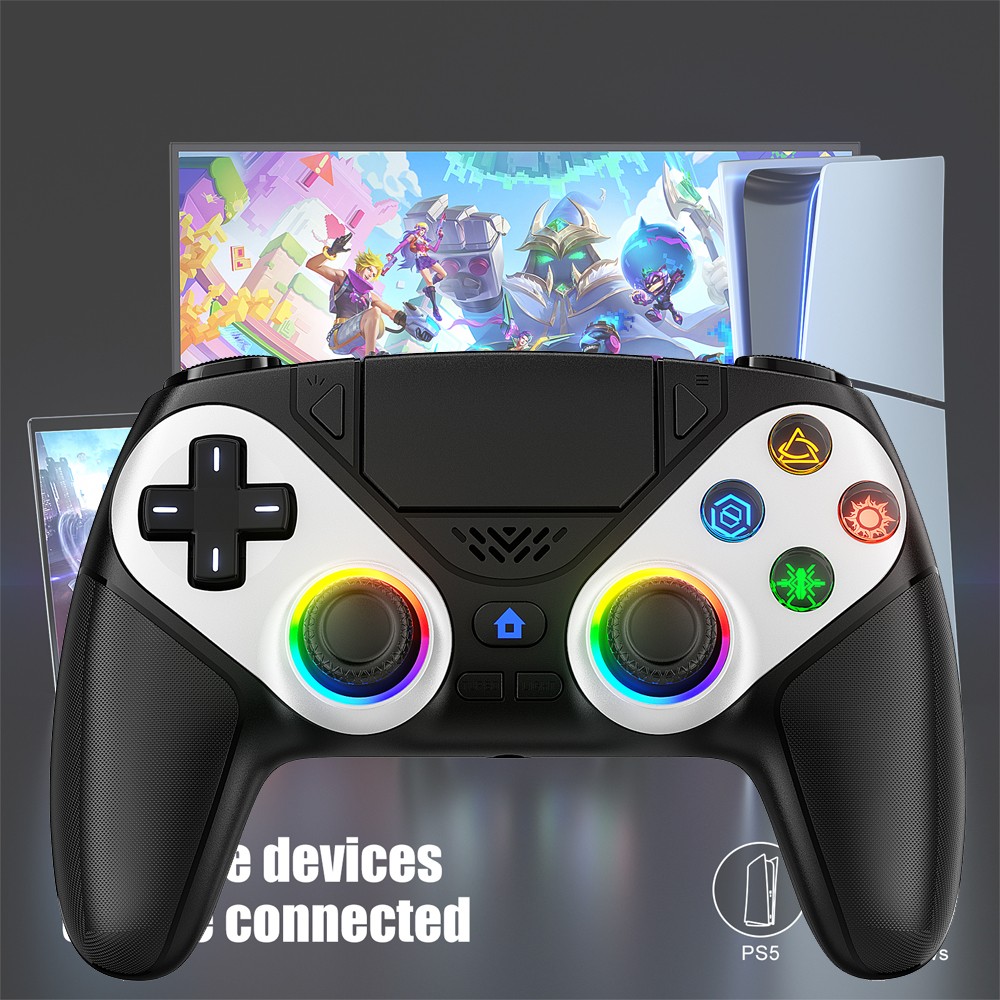 1-PCS For Sony Playstation 5 PS5 DualSense Wireless Black Controller w/Flash/