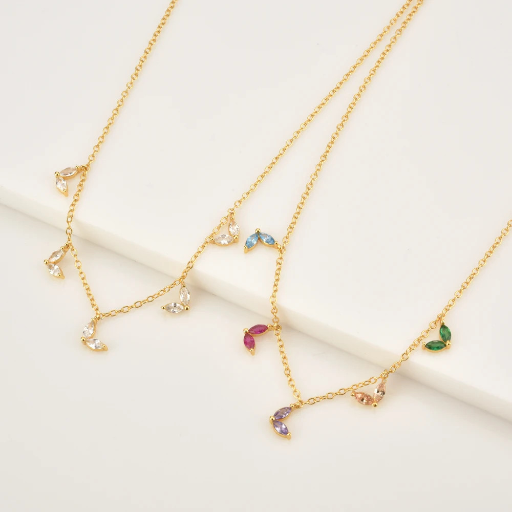 Silver Gold Ovals Zircon  Choker 40CM Chain Necklace Women   Crystal Rock Punk