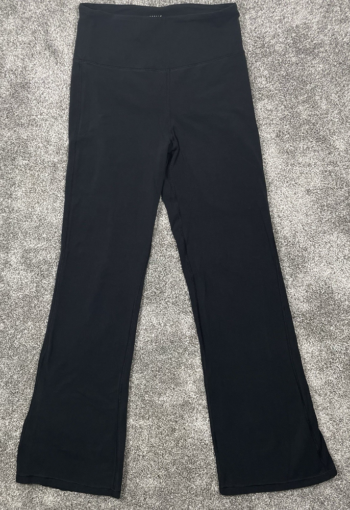Aeropostale Ultra High-Rise Flare Leggings Women's Medium Black Athletic Pants