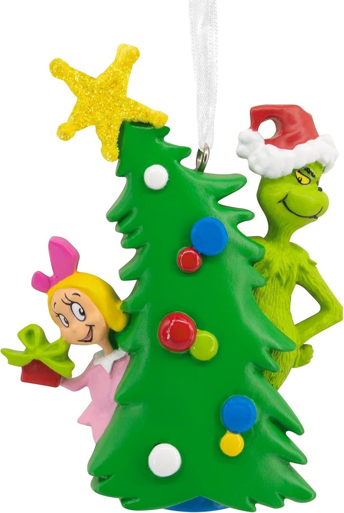 Hallmark Dr Seuss Grinch Stole Christmas with Cindy Lou Who Ornament