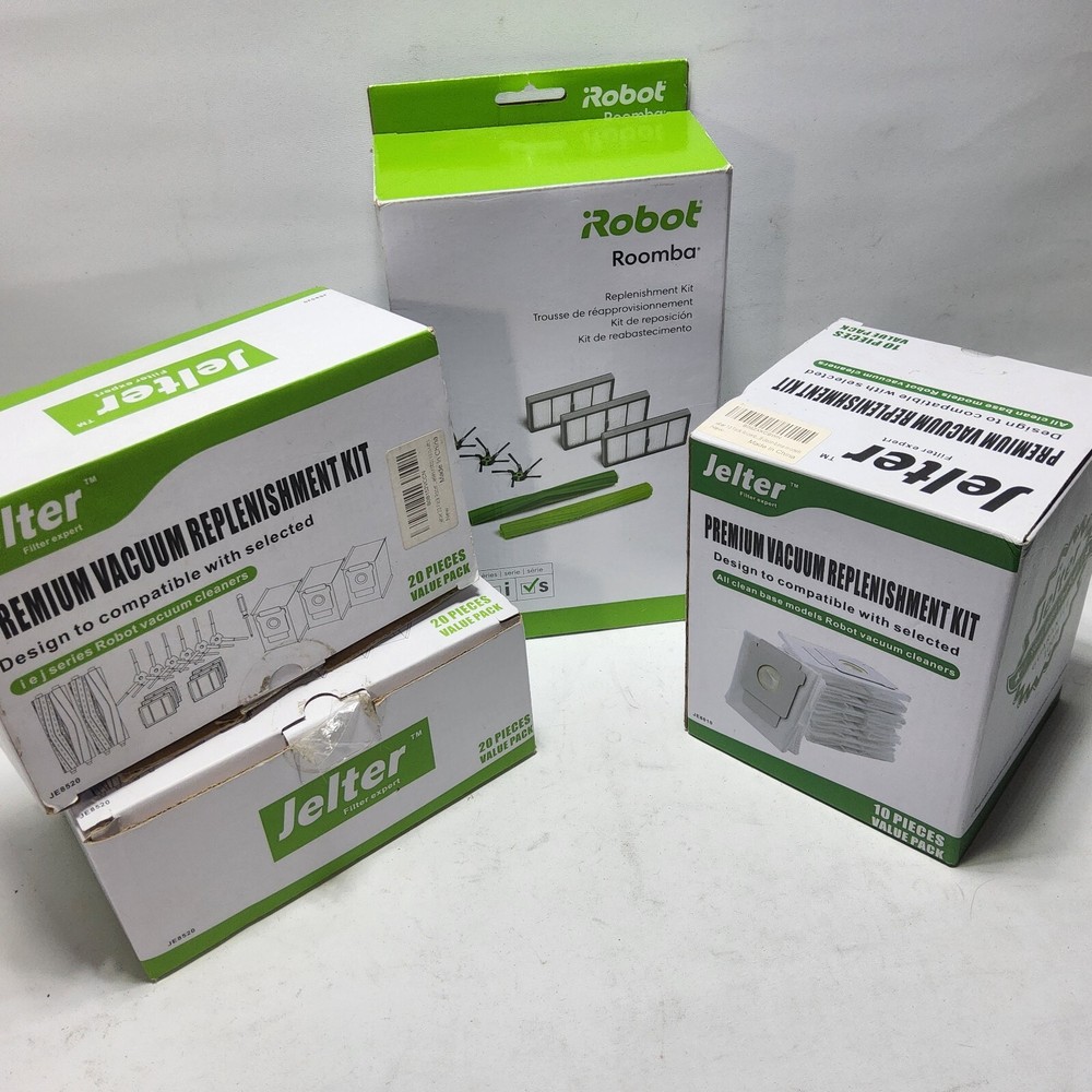 Jelter Robot Vacuum Filters Replenishment Kit for iRobot Roomba Base Series