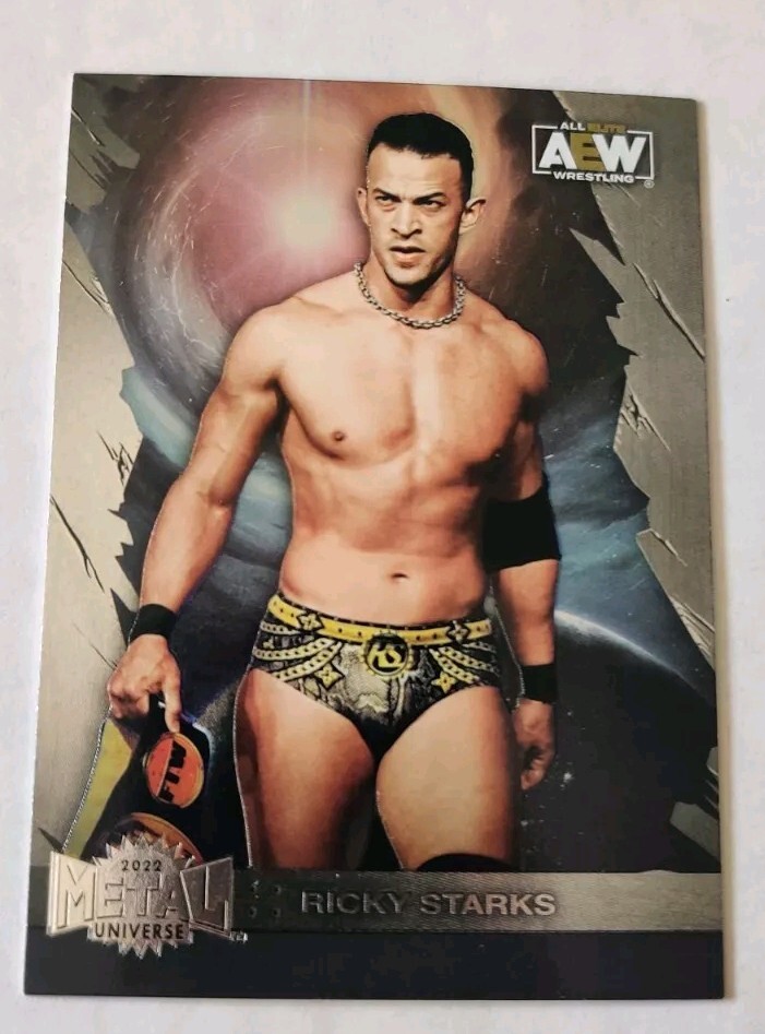2022 SkyBox Metal Universe AEW Ricky Starks #28 Wrestling Trading Card