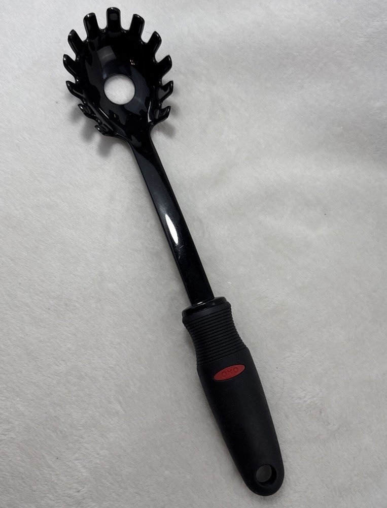 OXO Good Grips 13.5-Inch Black Nylon Spaghetti Serving Spoon