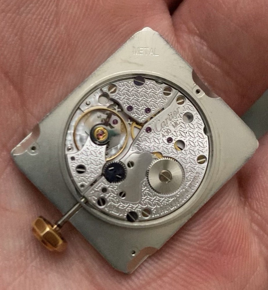 Cartier santos Dumont 30mm Swiss Made Mechanical Manual Watch Movement 18k Crown
