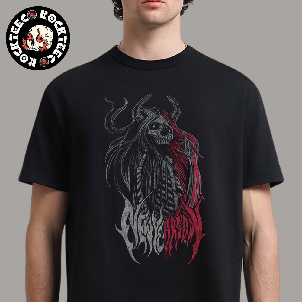 Skeleton Hair Art New Year's Day Unisex T-Shirt-image
