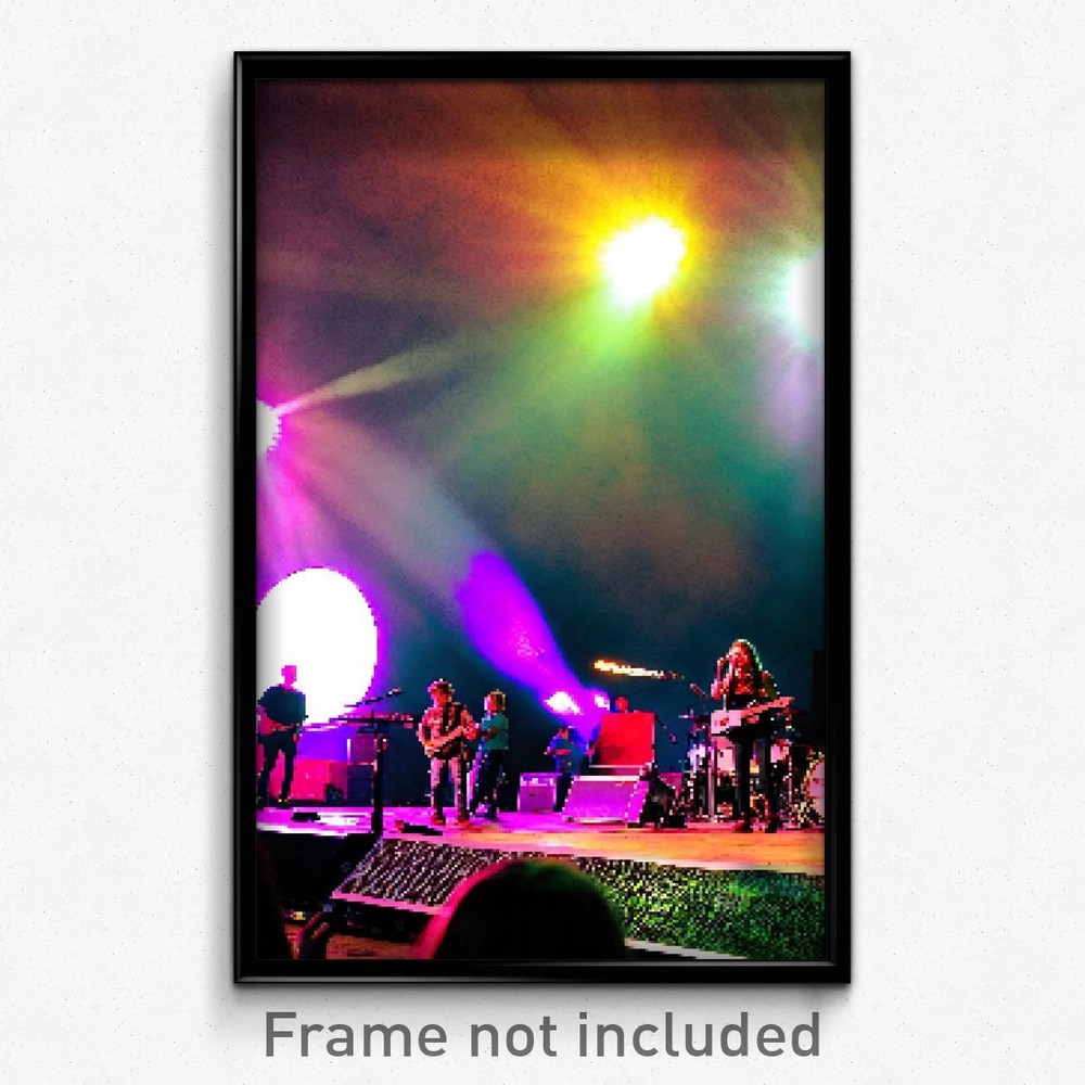 8 Bit Pixel Art Poster - Coarse Music Festival Psychedelic Video Game Print