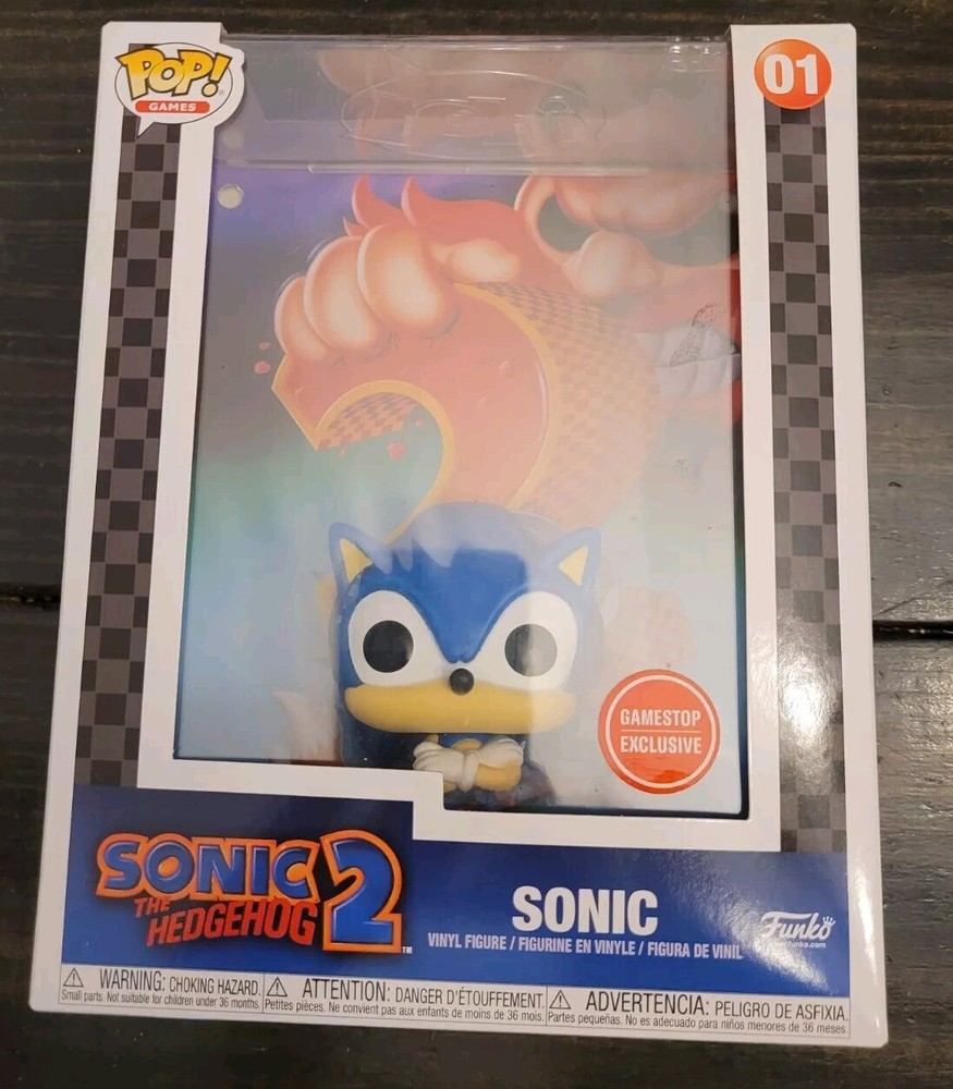 Funko Pop Games Cover #01 Sonic The Hedgehog 2 Gamestop Exclusive