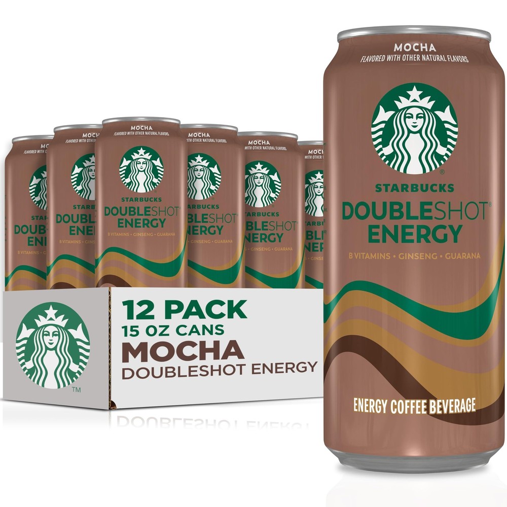 Starbucks Doubleshot Energy Drink Coffee Beverage Mocha Iced Coffee 15 fl oz ...