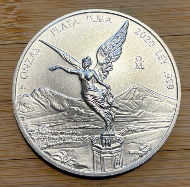 2020 Mexico 5 oz Silver Libertad BU