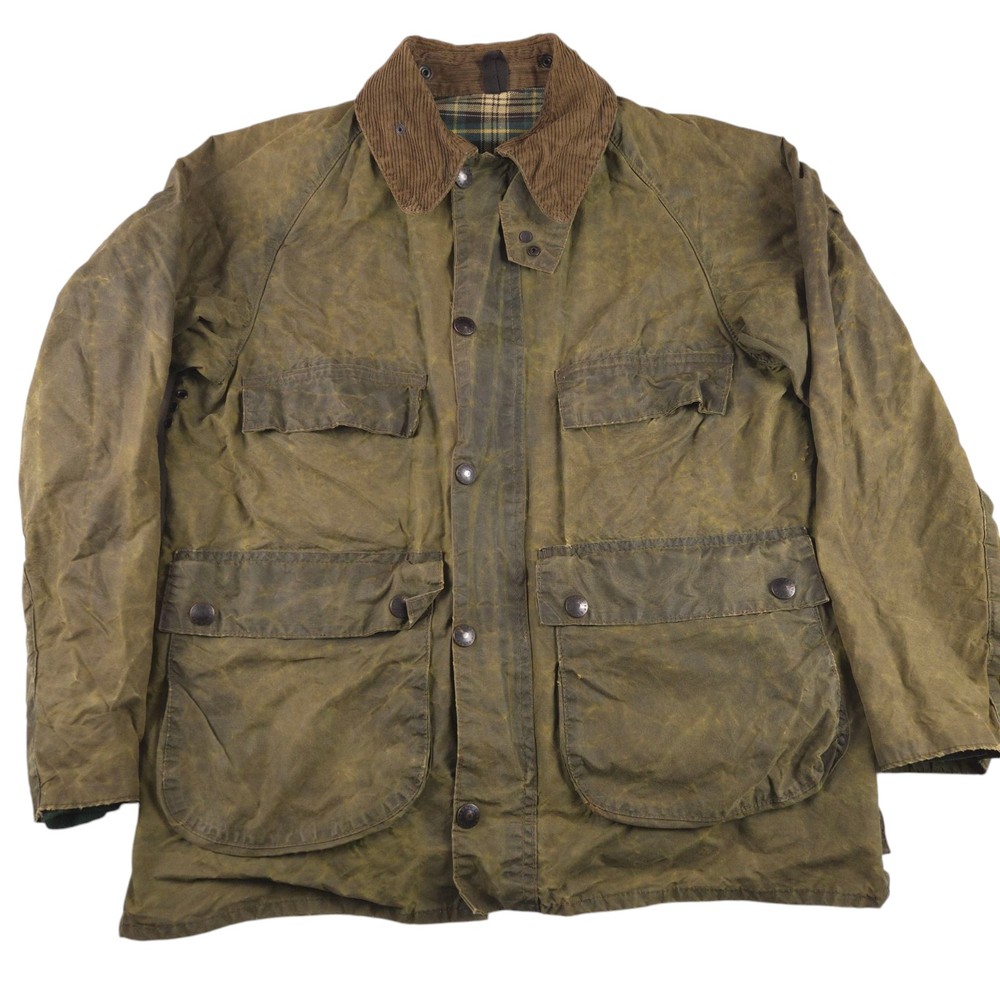 Barbour Jacket Green Bedale Wax Hunting Country Field Coat Men's Size 38