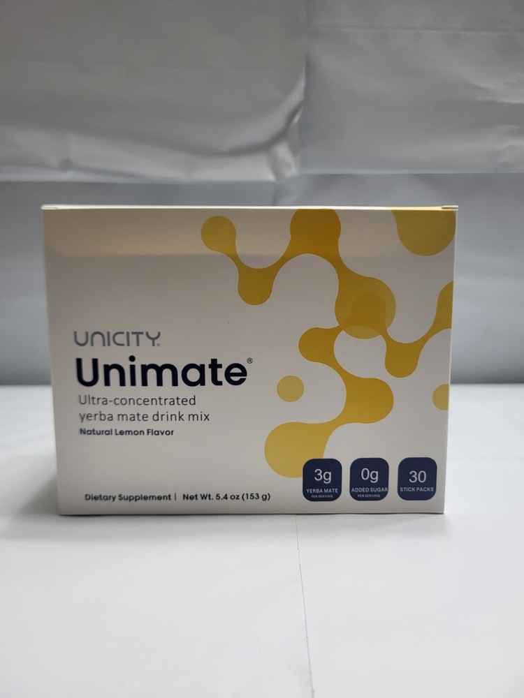 Unicity Unimate Lemon Flavor Packs - 30 Count