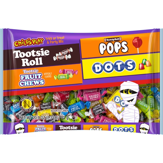 Tootsie Assorted Halloween Candy Individually Wrapped 20.9 oz Pack  