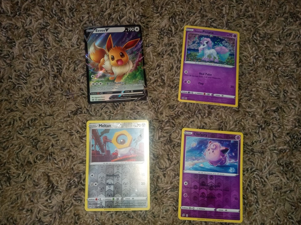 Pokemon Cards Lot W/ SHINY EEVEE CARD
