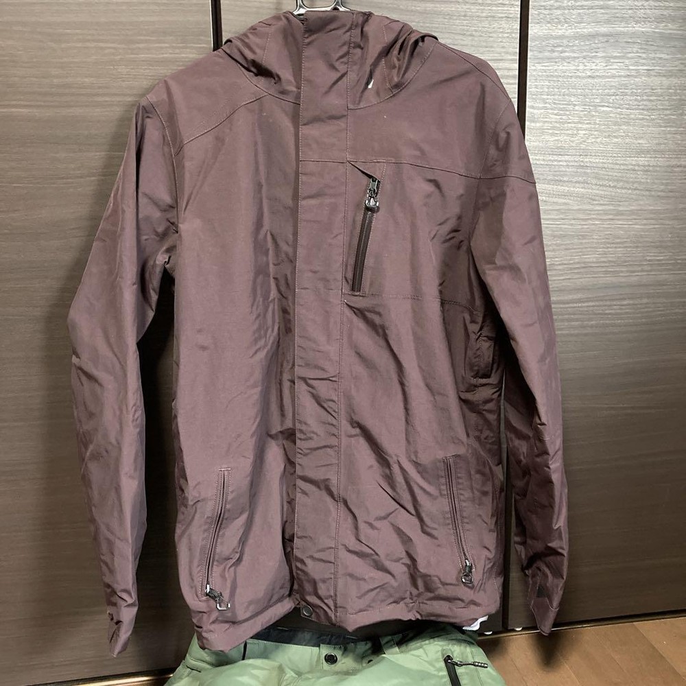 Volcom GORE-TEX Snowboard Jacket Mens Size S Burgundy with Pant Olive