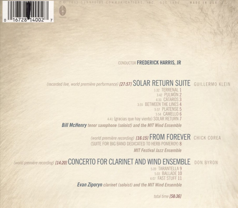 MIT Wind Ensemble & Festival Jazz Ensemble Present Frede Infinite Winds Album