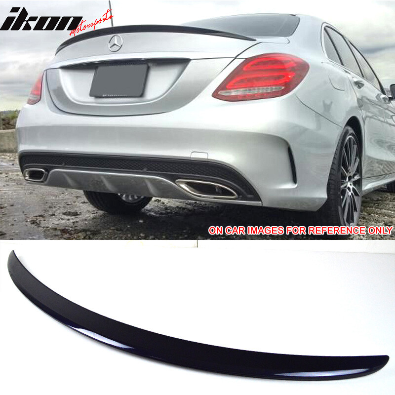 Fits 15-21 Benz W205 C Class Sedan AMG Style Trunk Spoiler Painted #890 Metallic