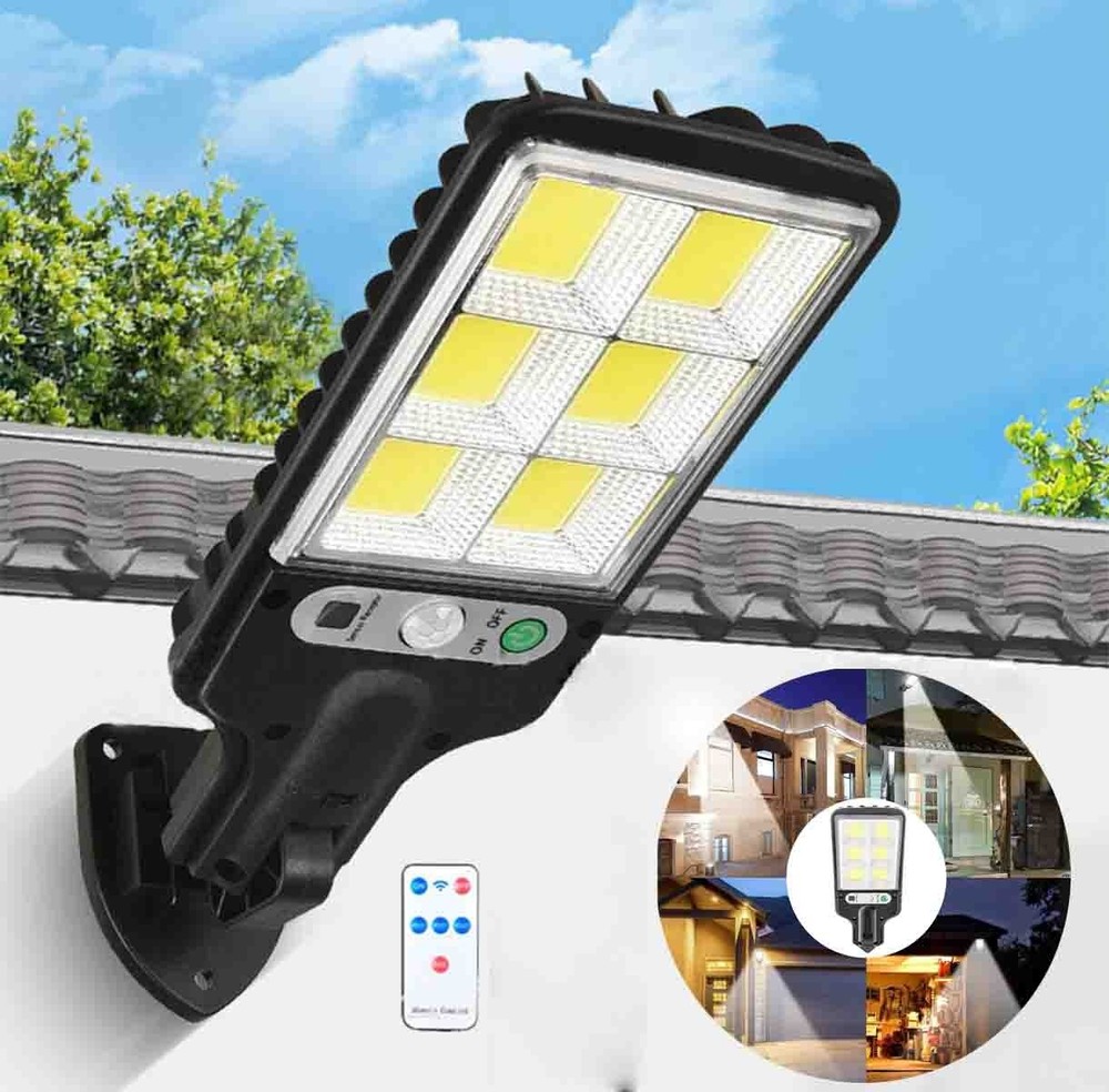 990000LM LED Solar Street Light Commercial Dusk To Dawn Outdoor Road Wall Lamp