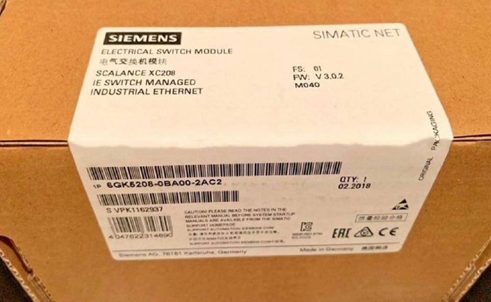 NEW Siemens 6GK5208-0BA00-2AC2 6GK5 208-0BA00-2AC2