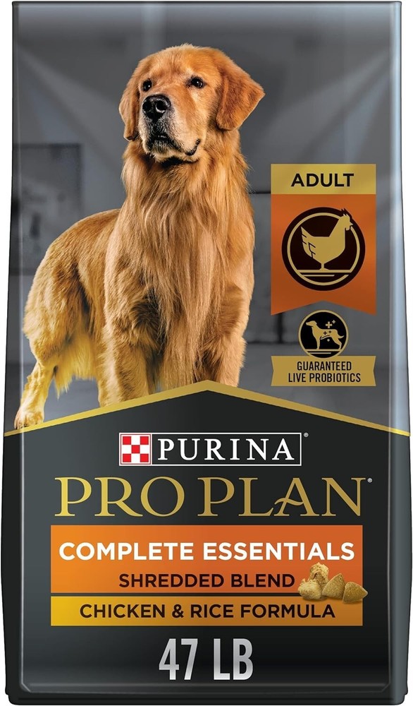 Purina Pro Plan High Protein Dog Food Blend Chicken & Rice Formula  47 lb Bag