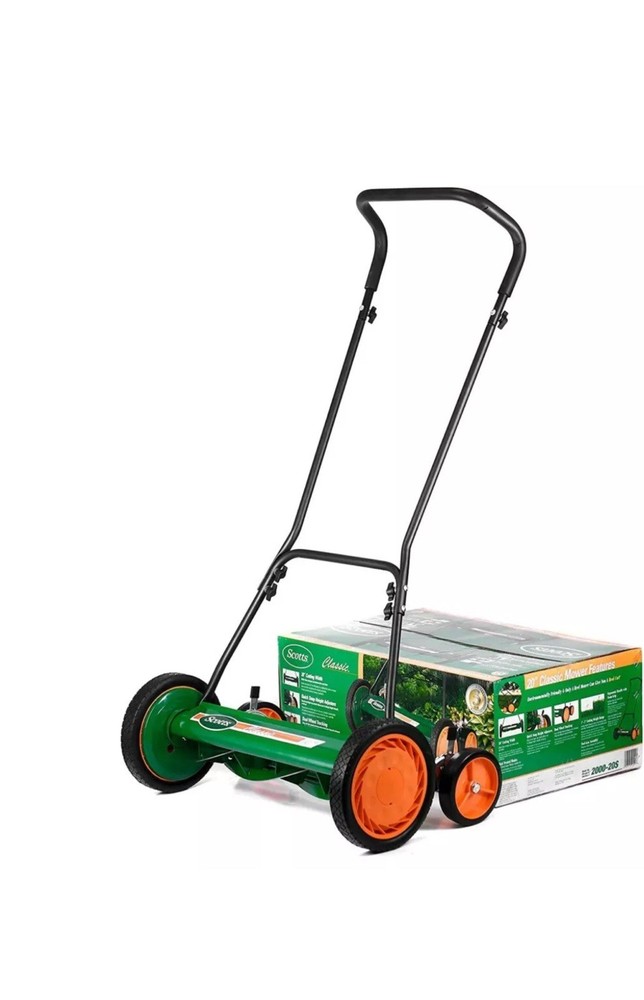 Scott Classic 20-Inch 5-Blade Manual Push Reel Lawn Mower  