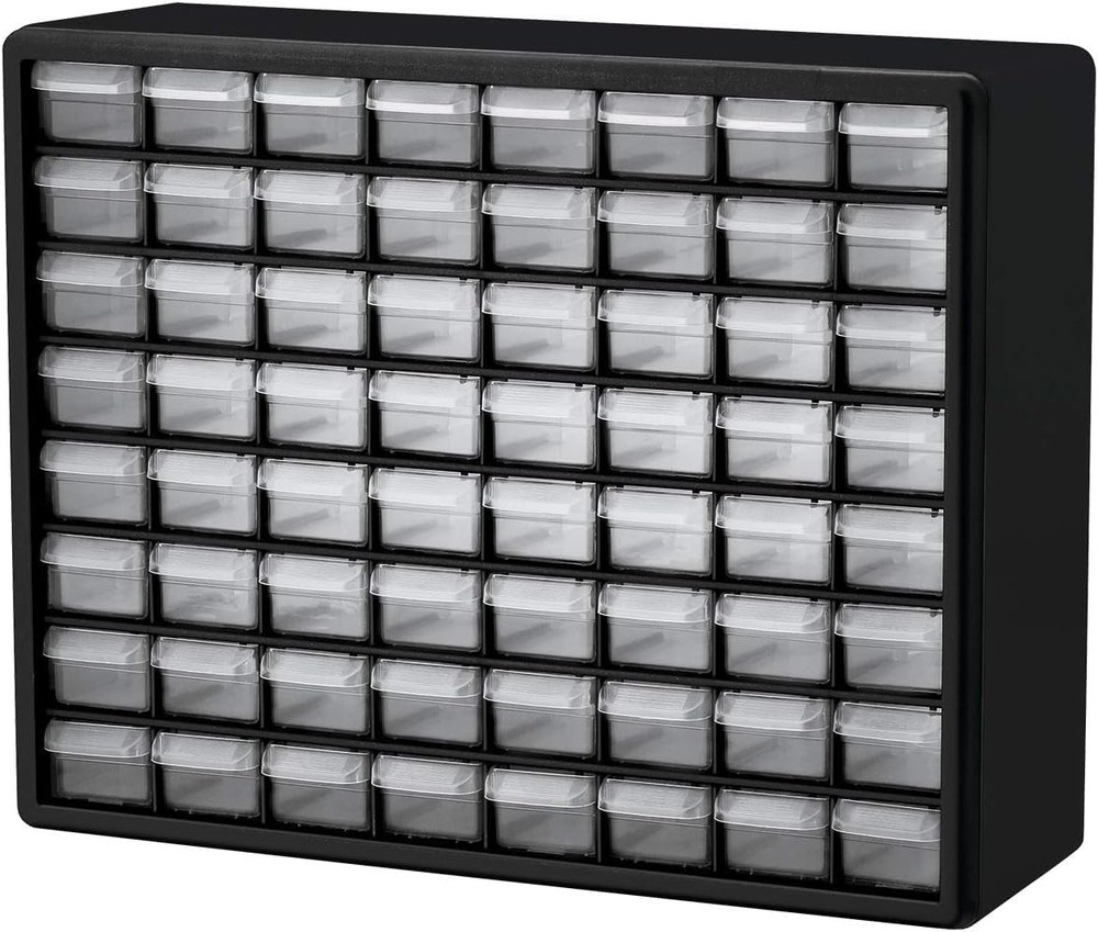 Akro-Mils 64-Drawer Plastic Storage Cabinet for Garage Workshop Organizer