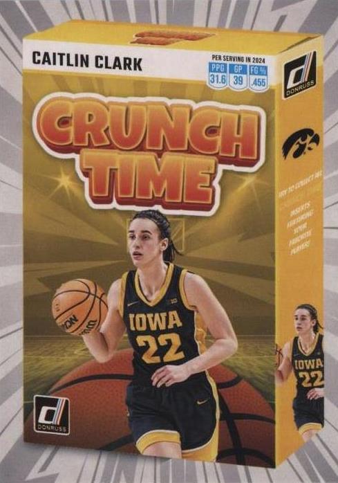2024 Panini Caitlin Clark Collection - Crunch Time #SS-CT1 Caitlin Clark (RC)