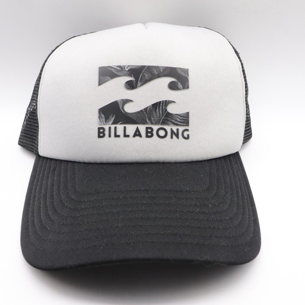 Billabong Snapback Trucker Hat One Size Adjustable Mesh Back Polyester