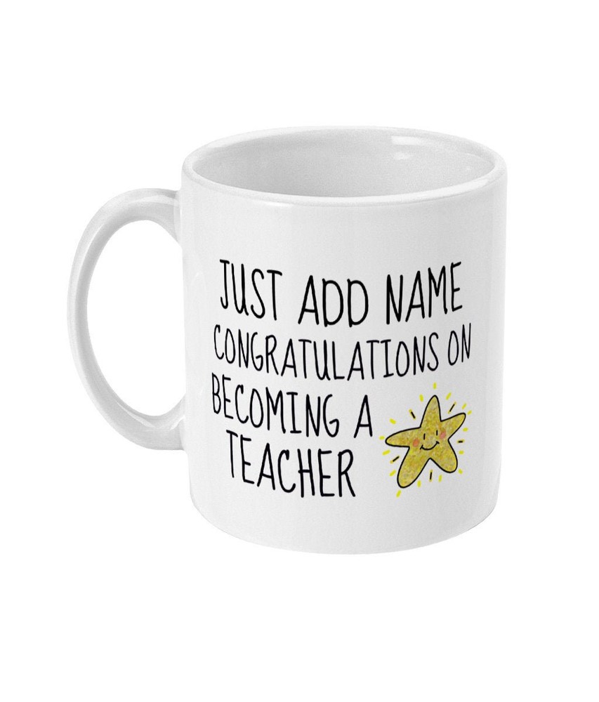 New Teacher Gift Personalised New Teacher Mug Gift For New Teacher Personalized