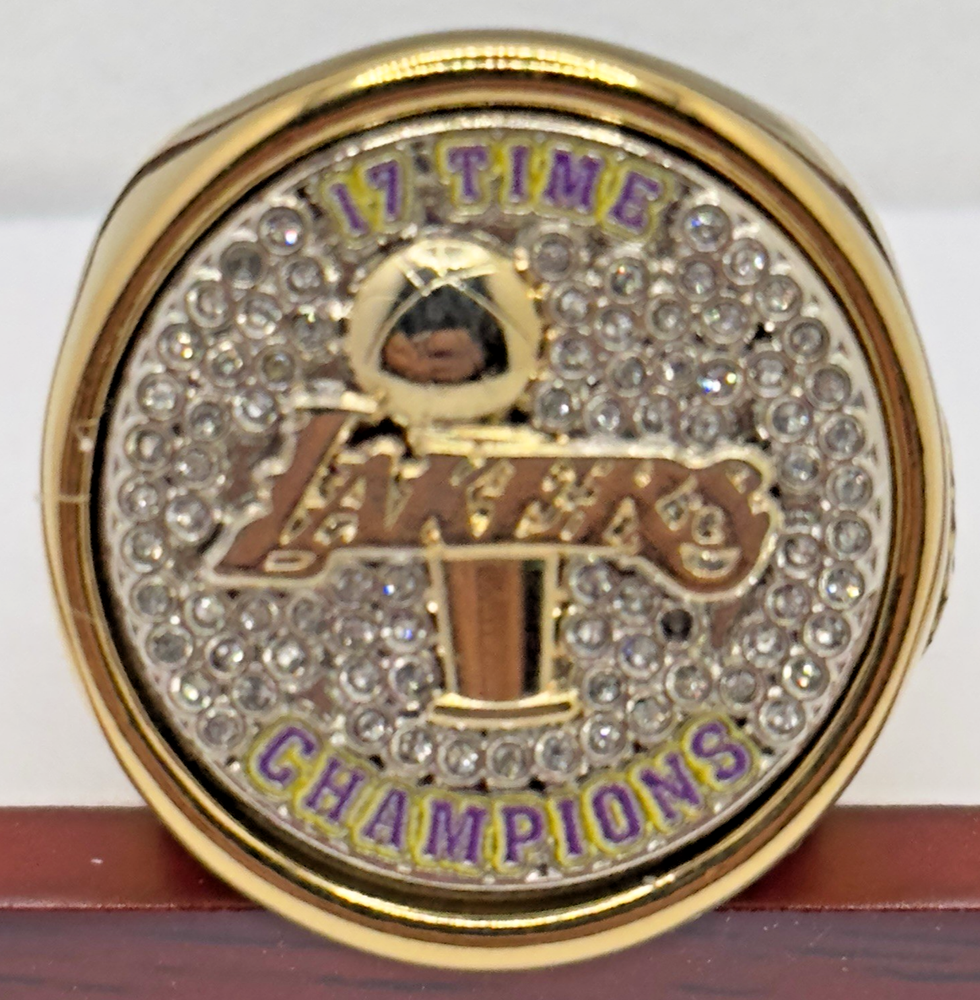 The LA LAKERS deCAPitator ring bottle cap and can tab opener!