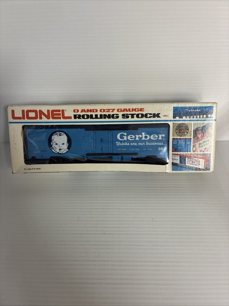 Lionel O Gauge Gerber Baby Food Billboard Reefer Train Car 6-9877 General Mills