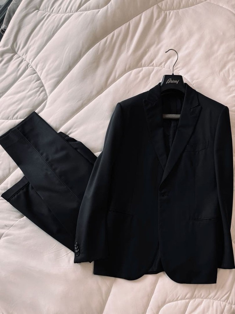 Brioni Tuxedo Suit Men’s Size [Specify Size] Satin Notched Lapel Used