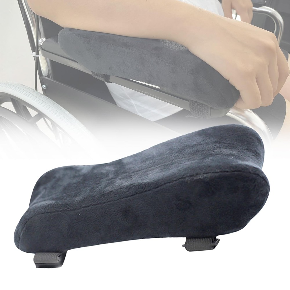 Elderly Wheelchair Armrest Cushion with Soft Elbow Support Tray for Mobility Scooters