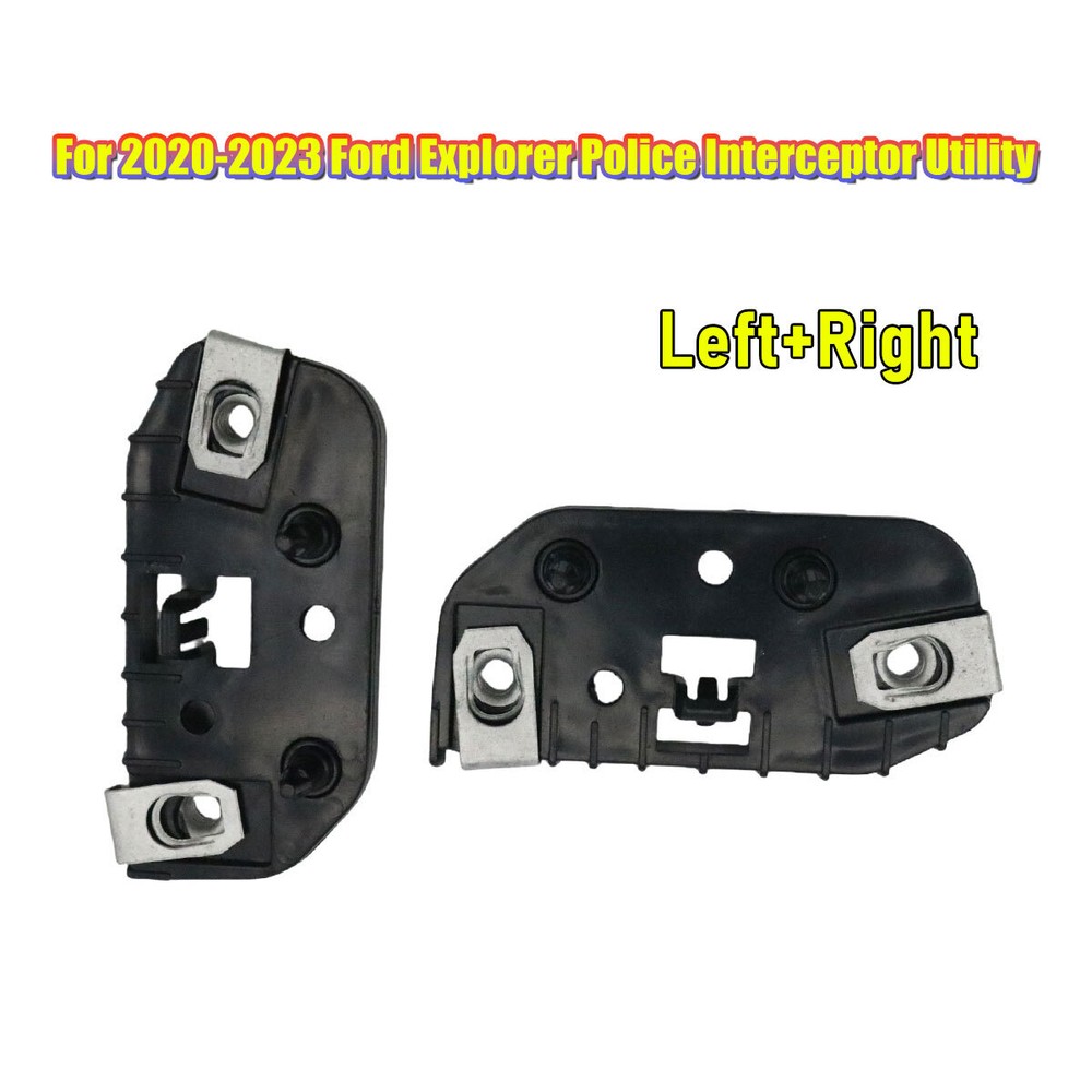 Bumper Brackets Set Front For 2020-2023 Ford Explorer Police Interceptor Utility