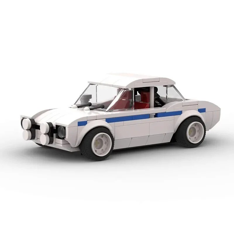 MOC LEGO MK1 Ford Escort White Speed Champions Style Car Ideal Gift