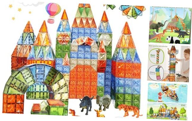 Magnetic Tiles Set,Magnetic Blocks for Kids,Magnet Tiles Building Standard set