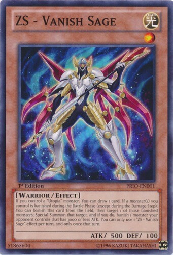 ZS - Vanish Sage - PRIO-EN001 - Common - 1st Edition x3 - Lightly Played