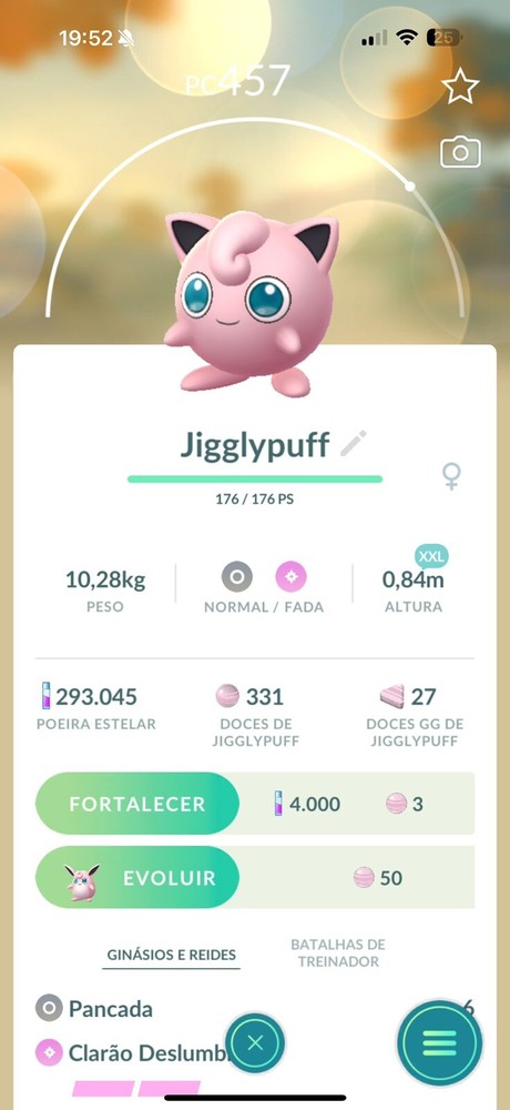 Pokémon GO Jigglypuff XXL #039 Showcase with 1100 Score
