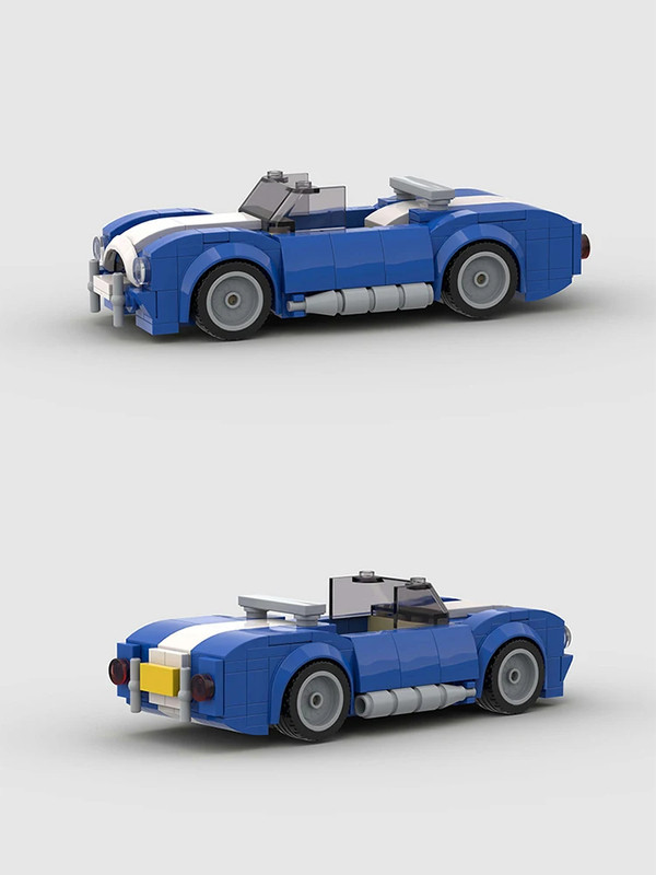 MOC LEGO Car: Shelby Cobra Building Blocks Set (205 Pcs)