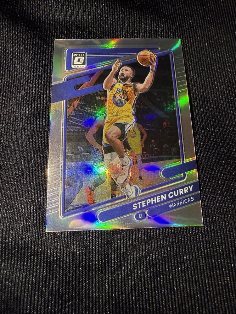 2021-22 Donruss Optic Stephen Curry Holo Prizm #128 Golden State Warriors Basketball Card