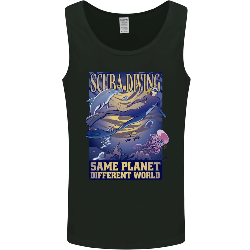 Same Planet Different World Mens Vest Tank Top