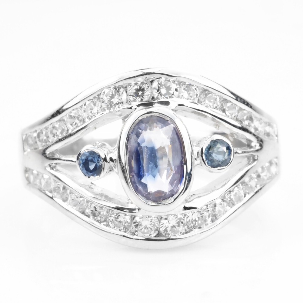 Sparkling Pastel Purple Spinel 0.52Ct Sterling Silver Ring NY Gift