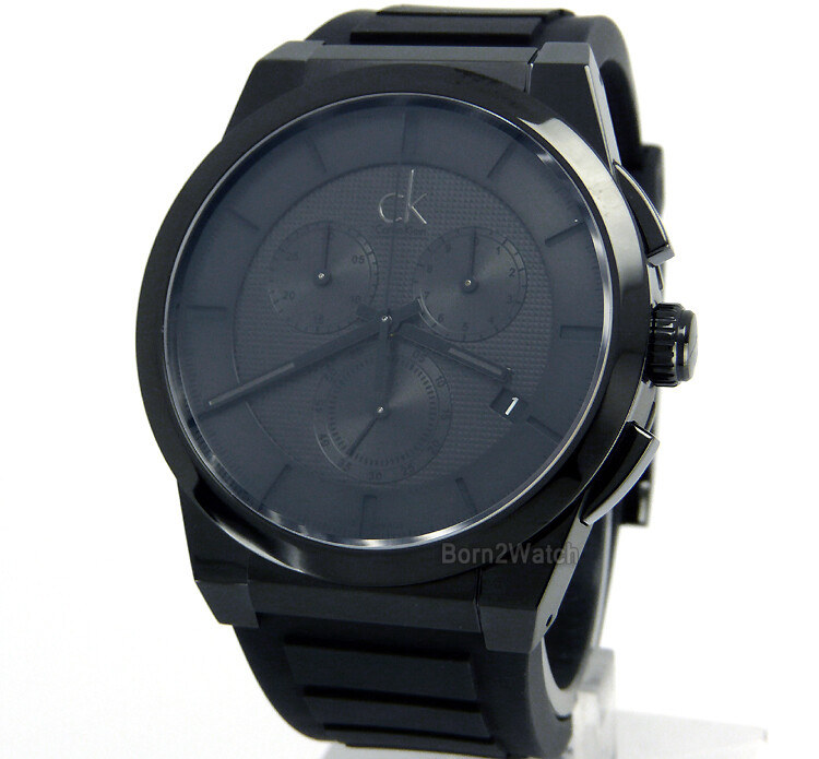 CALVIN KLEIN K2S374D1 MEN SWISS MADE CHRONOGRAPH 45mm *SUPER CLEARANCE SALE*-image