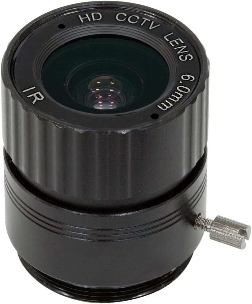 Arducam Lens for Raspberry Pi HQ Camera, Wide Angle Cs-Mount Lens, 6Mm Focal Len