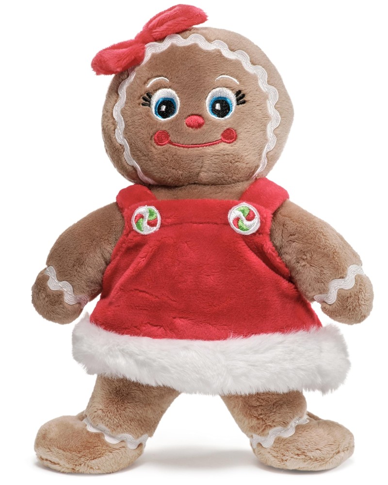 Bearington Holly Ginger Gingerbread Plush, Gingerbread Stuffed Animal, 10 Inc...