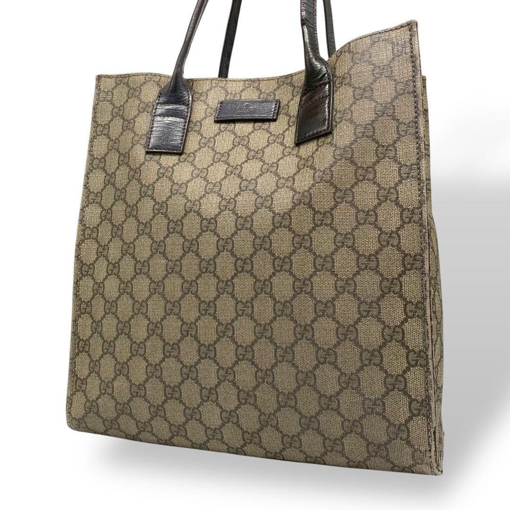 Gucci GG Supreme PVC Leather A4 Tote Bag New Condition