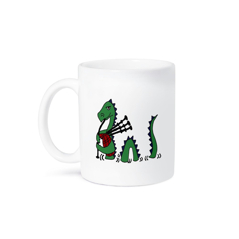 3dRose, Funny Loch ness Monster Playing the Bagpipes, Mug
