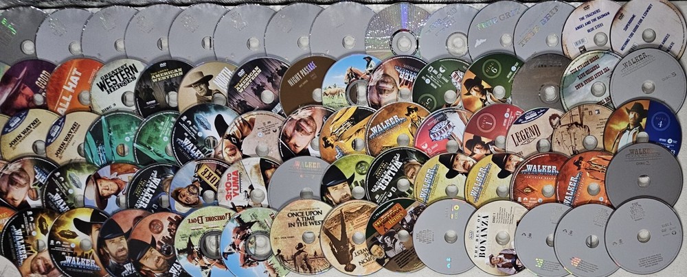 Wholesale Loose DVD 100+ Lot Western Wild West Action Clint Norris Wayne